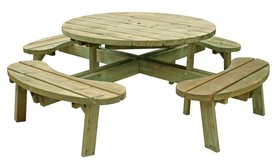 Round 8 Seat Picnic Table