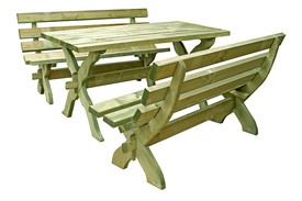 Domas Table and Bench Set
